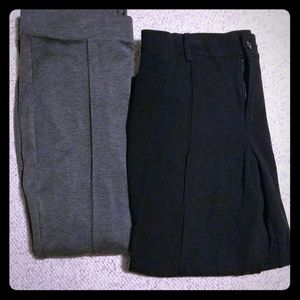 2 pairs ponte pants